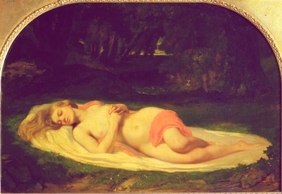 Ninfa durmiente, 1844-49 de Jean Baptiste Ange Tissier